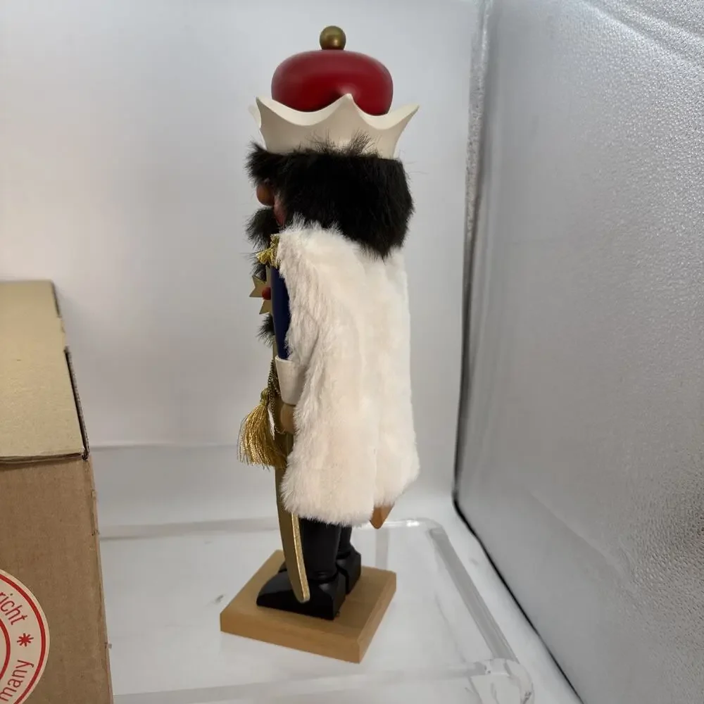 HOLZKUNST CHRISTIAN ULBRICHT NUTCRACKER King BAVARIA GERMANY Handmade